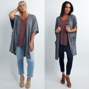 NWT Savvi Nina Kimono OS Blue